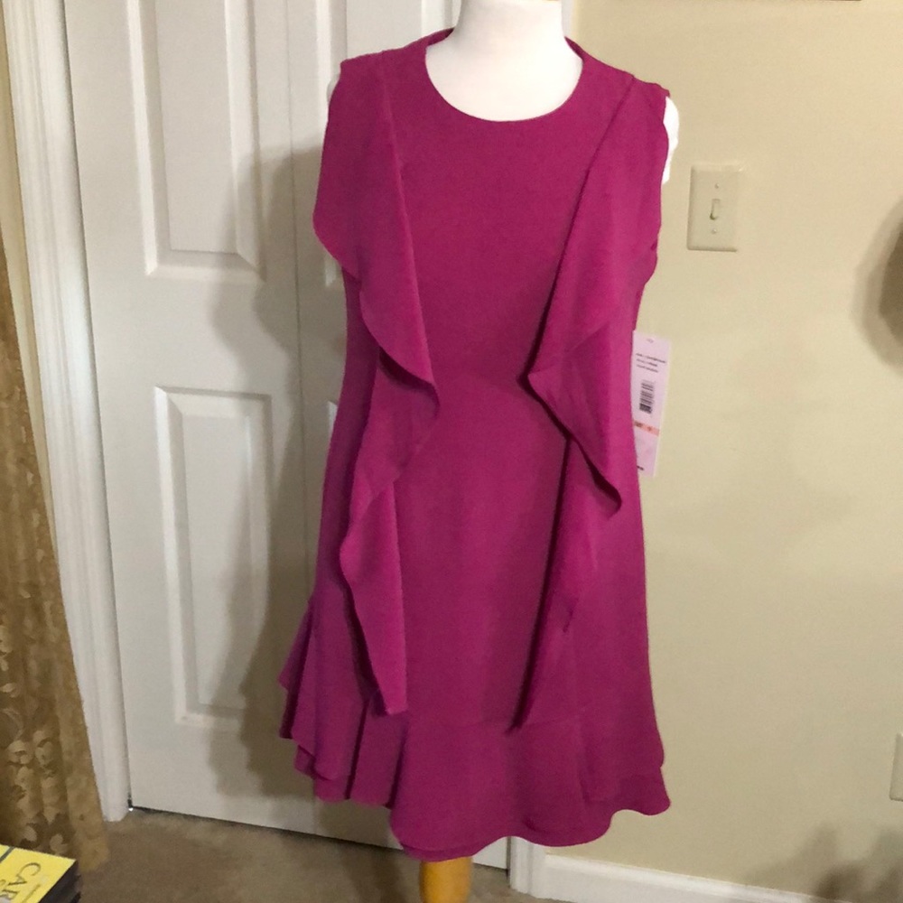 NWT Sleeveless ruffled dress size 10